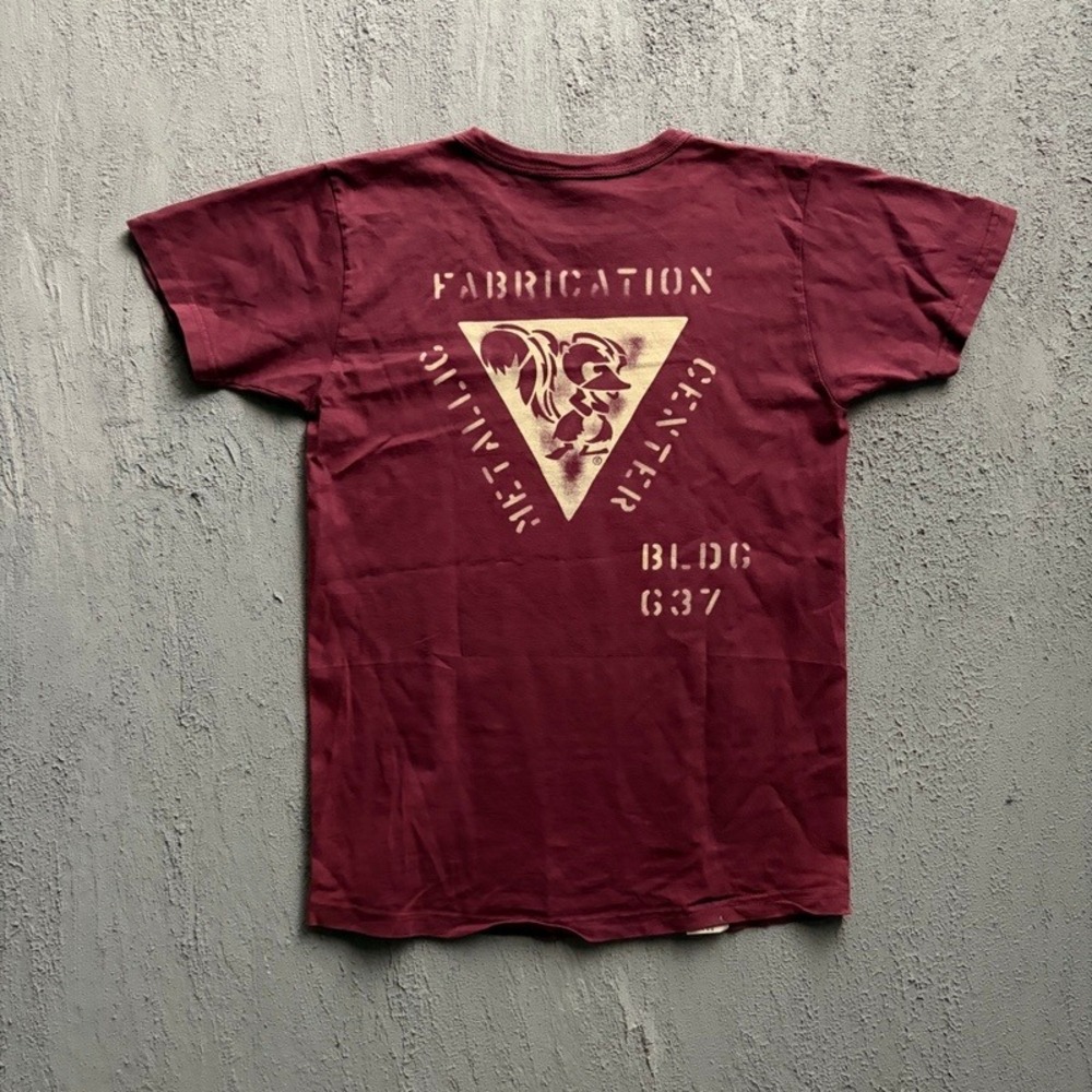Buzz Rickson Lockheed Martin Skunk Works Shirt XS Red Burbank